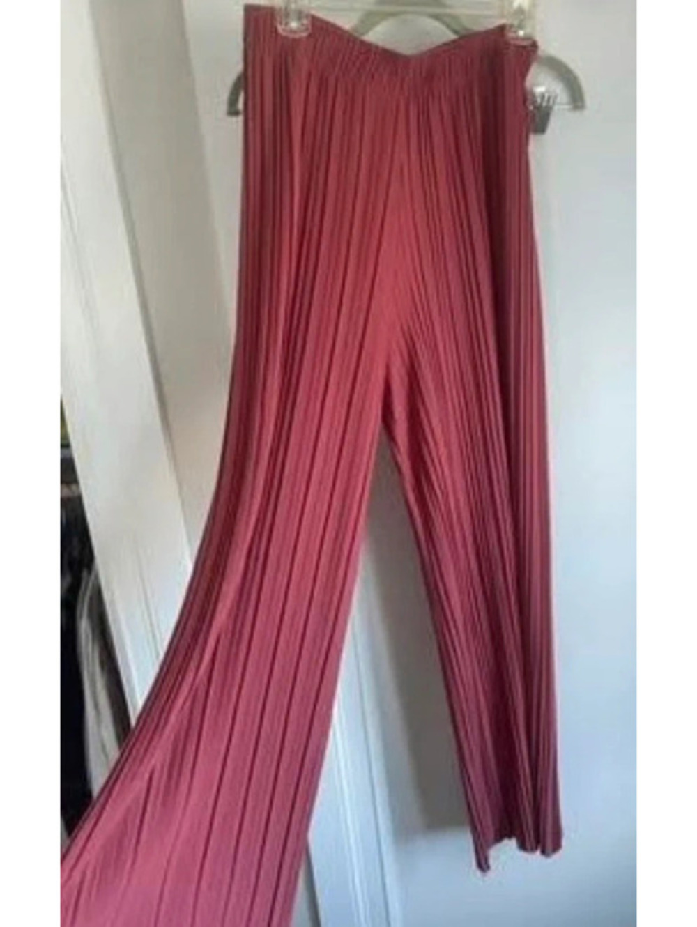Amazon burgundy wide leg pants